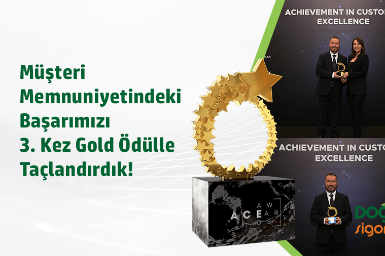 Doğa Sigorta Müşteri Memnuniyetindeki Başarısını Üçüncü Kez Gold Ödülle Taçlandırdı Görsel